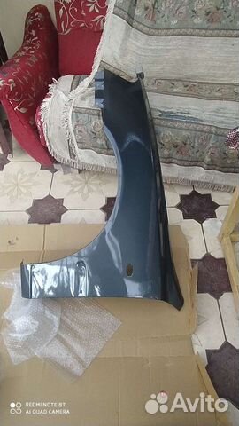 Крылья передние на Хендай Акцент тёмно-серые