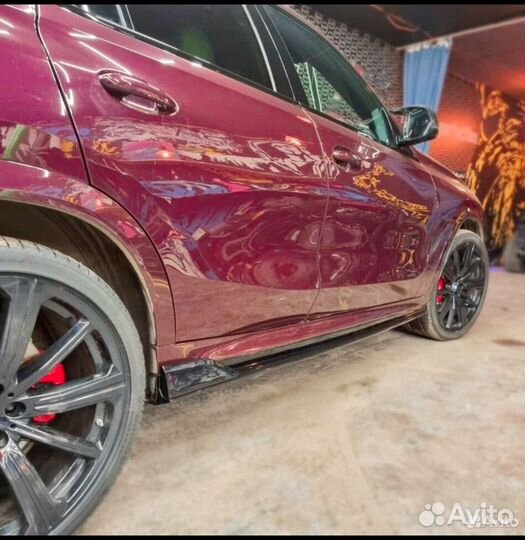 Лезвия на пороги бмв G06 X6 BMW под перекрас