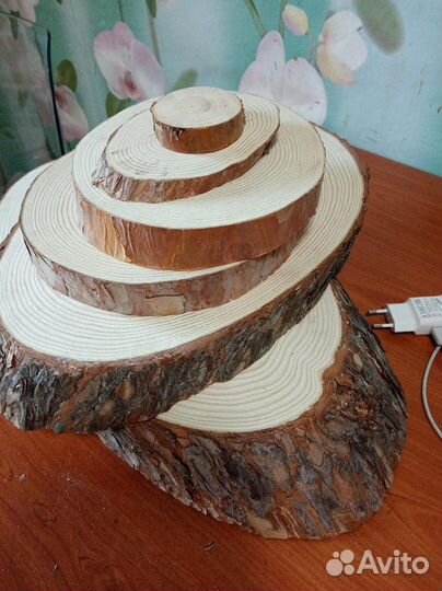 Спилы дерева, кора, ветки,пни