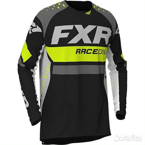 Джерси FXR revo MX jersey Hi Vis/Black/Char/White