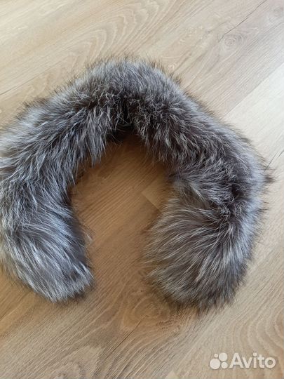 Мех чернобурки воротник