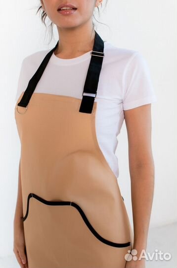 Белый поварской фартук