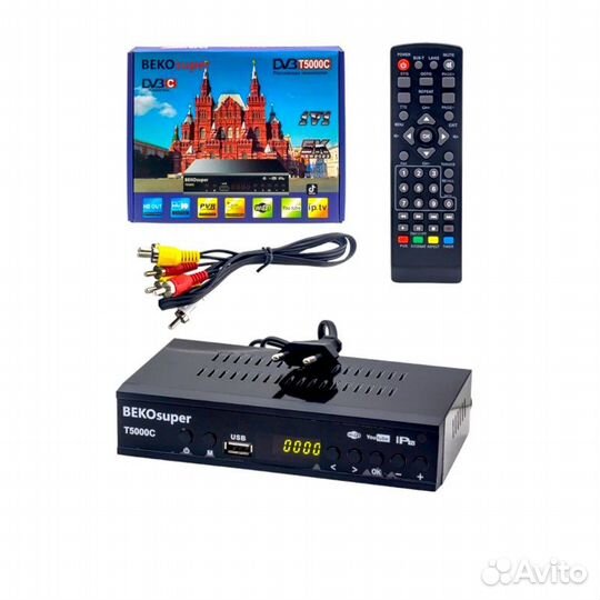 Приставка DVB-T2/C для цифрового (beko super T8000
