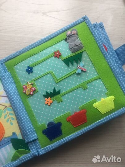 Развивающая книга из фетра