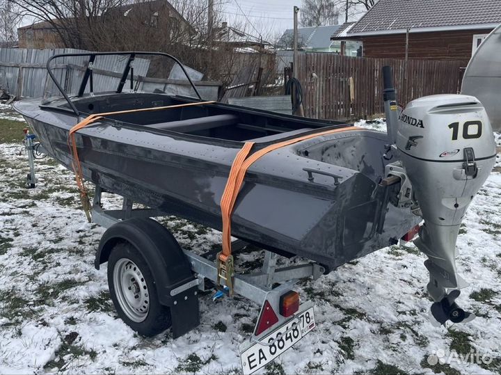 Обь 1, Хонда 20(10), прицеп