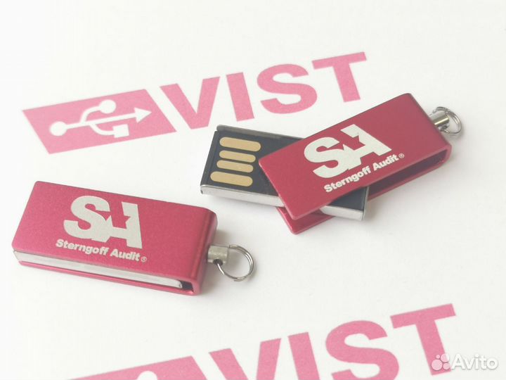 Флешка металлическая под гравировку от 15 шт MT229