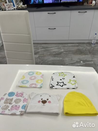 Шапочки детские 5 шт