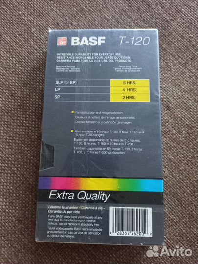 Видеокассета Basf T120 Extra Quality