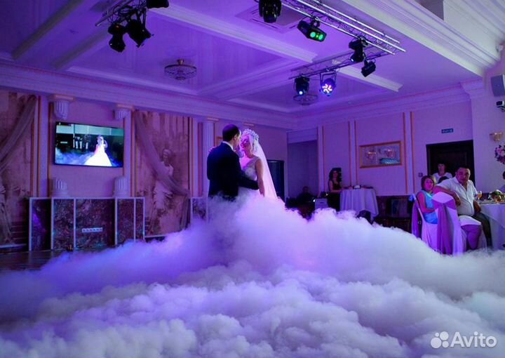 Тяжелый дым на свадьбу низкий дым Фонтаны холодные