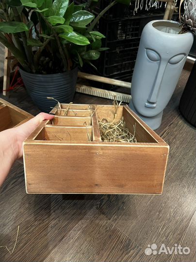 Коробка подарочная деревянная