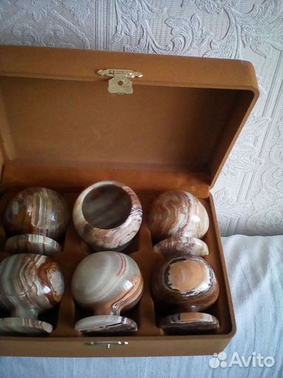 Коньячный набор из натурального камня