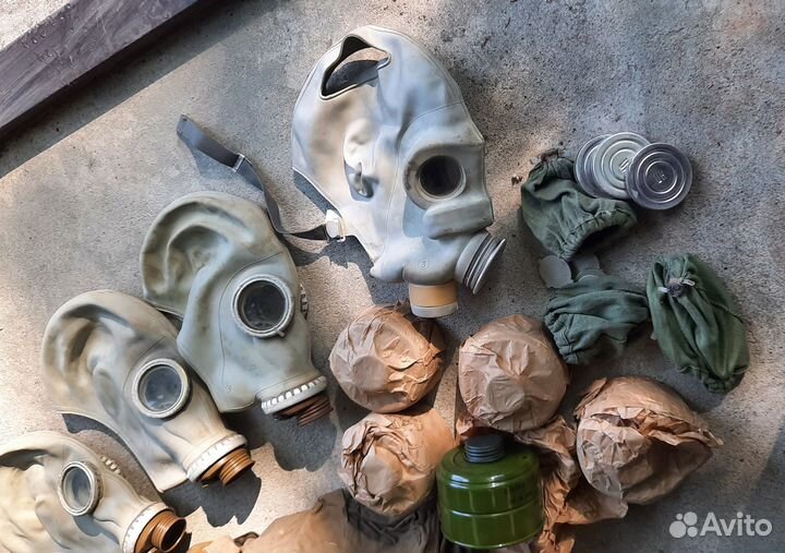 Противогазы СССР с фильтрами