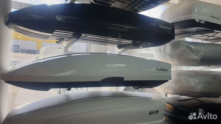 Автобокс 450л Rollster белый глянец