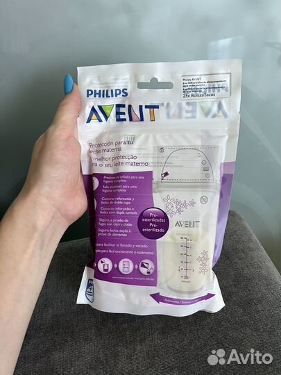 Philips avent пакеты для хранения грудного молока
