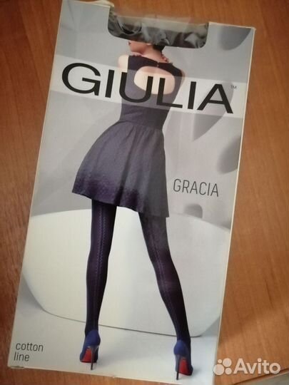 Колготки женские фантазийные с хлопком