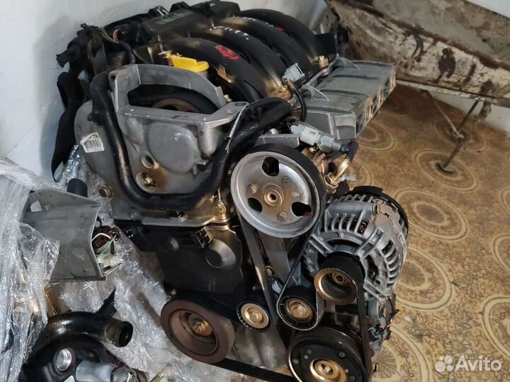 Двигатель к4м largus ларгус,рено renault 16- ти кл