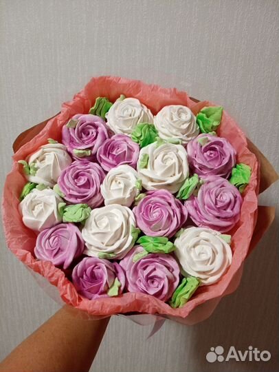 Сладкие букеты из зефира