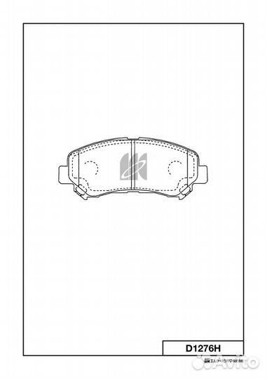 D1276-01 D1060JD00A колодки дисковые п Nissa