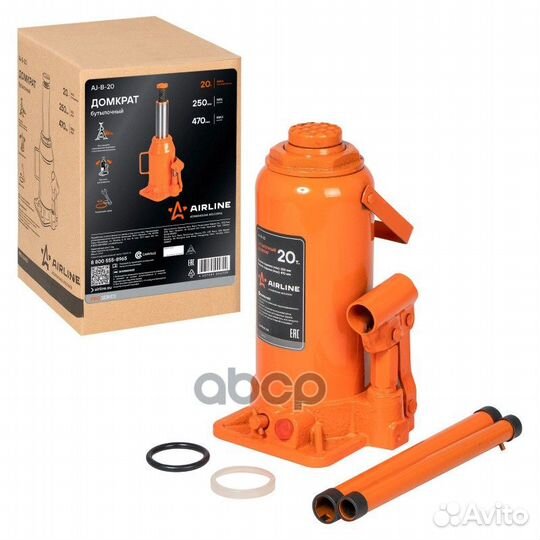 Домкрат бутылочный 20т в сумке (MIN - 250 мм, M