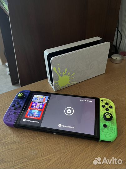 Nintendo switch oled splatoon 3 edition