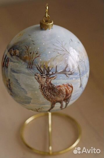 Ёлочный шар ручной работы