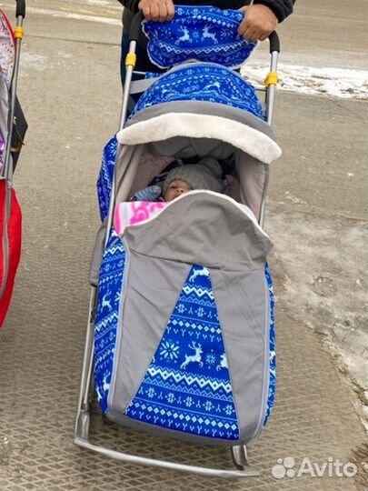 Коляска санки