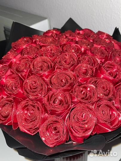 Букет из атласных лент