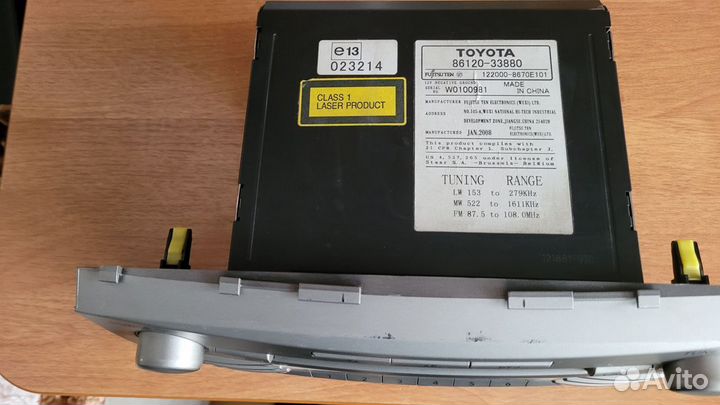 Продаю автомагнитолу от Камри ACV-40