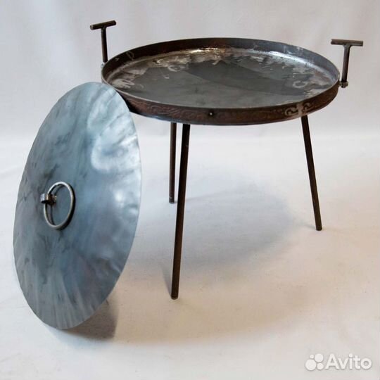 Садж сковорода на ножках «костер» 40 см