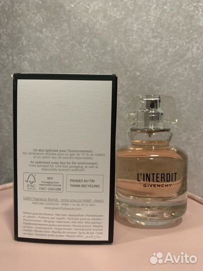 Парфюмированная вуаль для волос givenchy