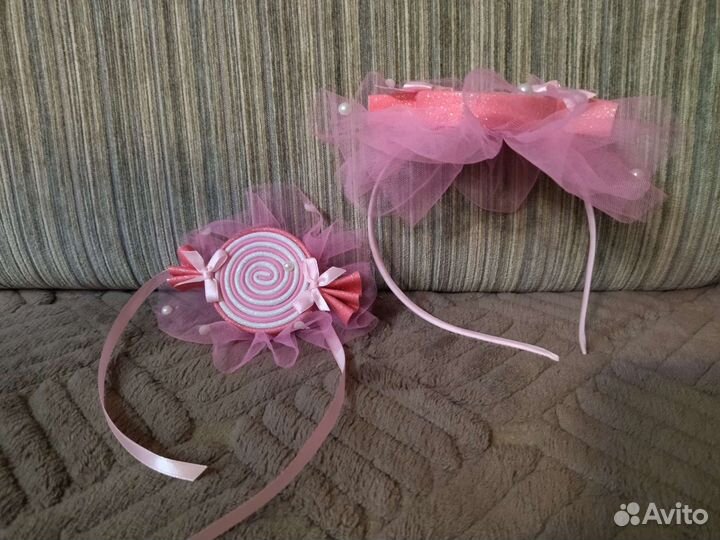 Ободок и браслет конфетка для девочек