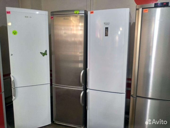 Холодильники б/у серые металлики, бежевые, черные