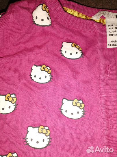 Кофточка h&m hello kiti 5 лет