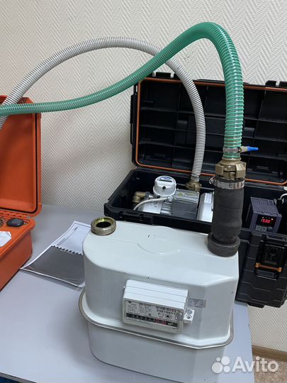 Поверка счётчика газа с опломбировкой