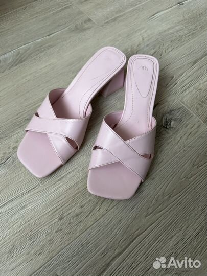 Шлепки zara 37