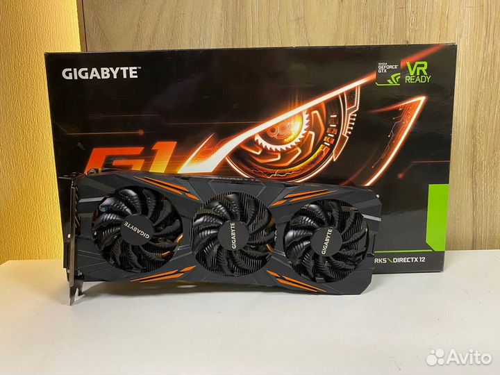 Видеокарта gigabyte GTX 1070 8GB гарантия
