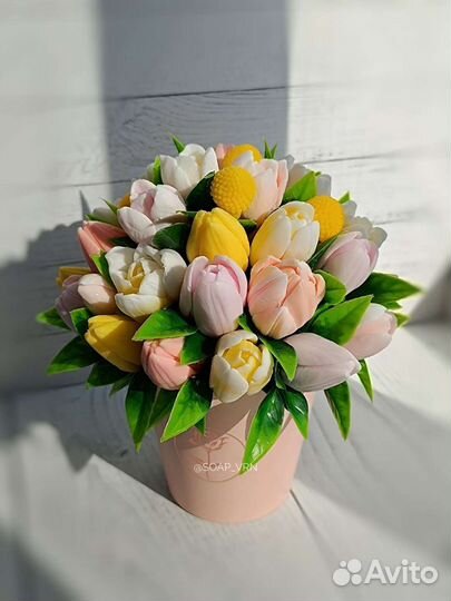 Цветы из мыла ручной работы на 8 марта