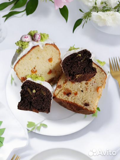 Кулич,Пасхальный Кулич, десерты, пирожное картошка
