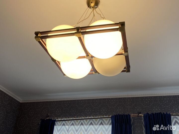 Люстра потолочная дерево