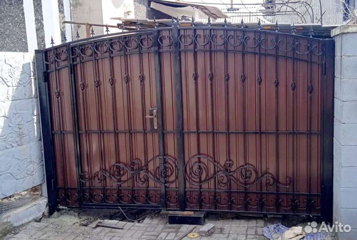 Ворота кованые # 42. Установка. Автоматика