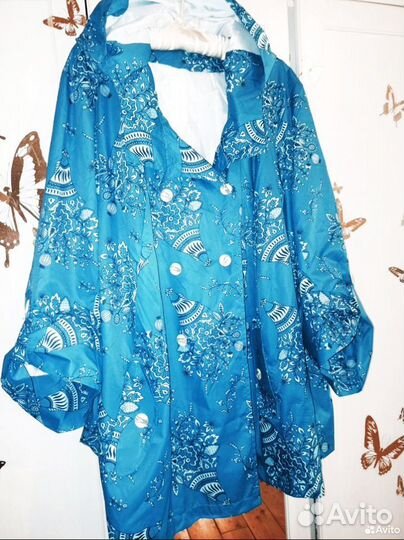 Плащ с капюшоном 62-64