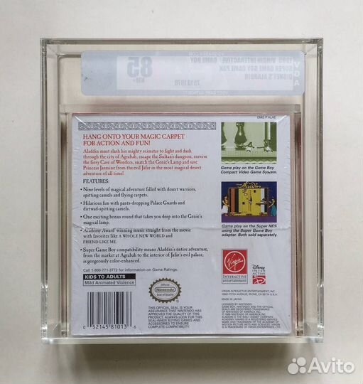 Disney's Aladdin Nintendo Game Boy VGA 85 Новая