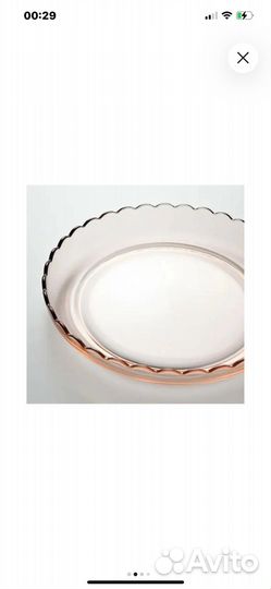 Икеа блюдо светло-розовый 30/30