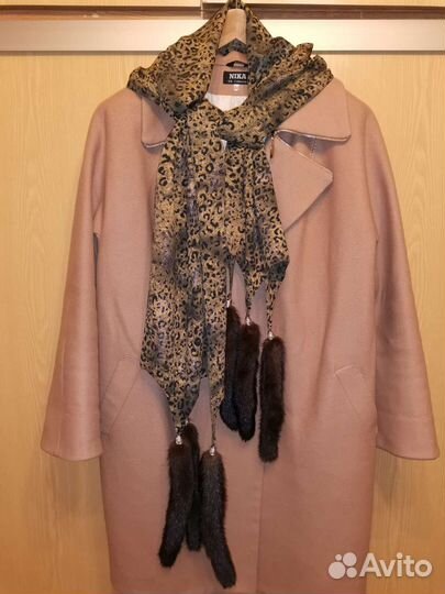 Шарф - палантин с норкой