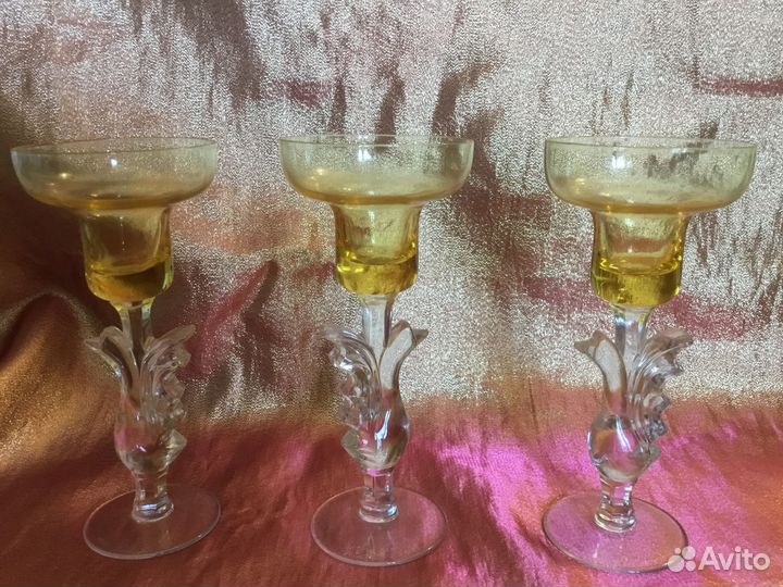 Подсвечник хрустальный СССР