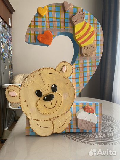 Объемная цифра 2 из пеноплекса