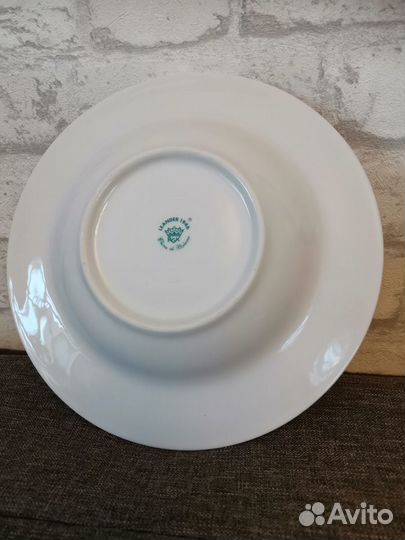 Фарфоровые тарелки (глуб.) 6 штук Богемия Leander