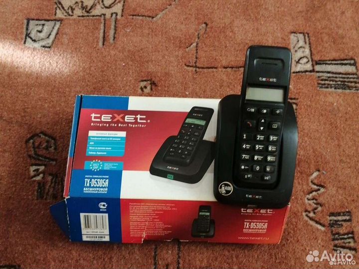 Телефонный аппарат безшнуровой Texet TX-D5305A