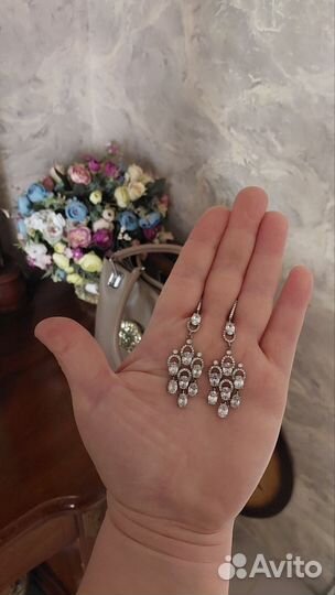 Серьги серебро