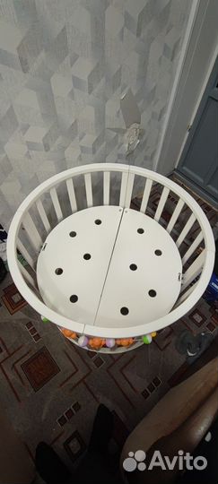 Детская кроватка круглая
